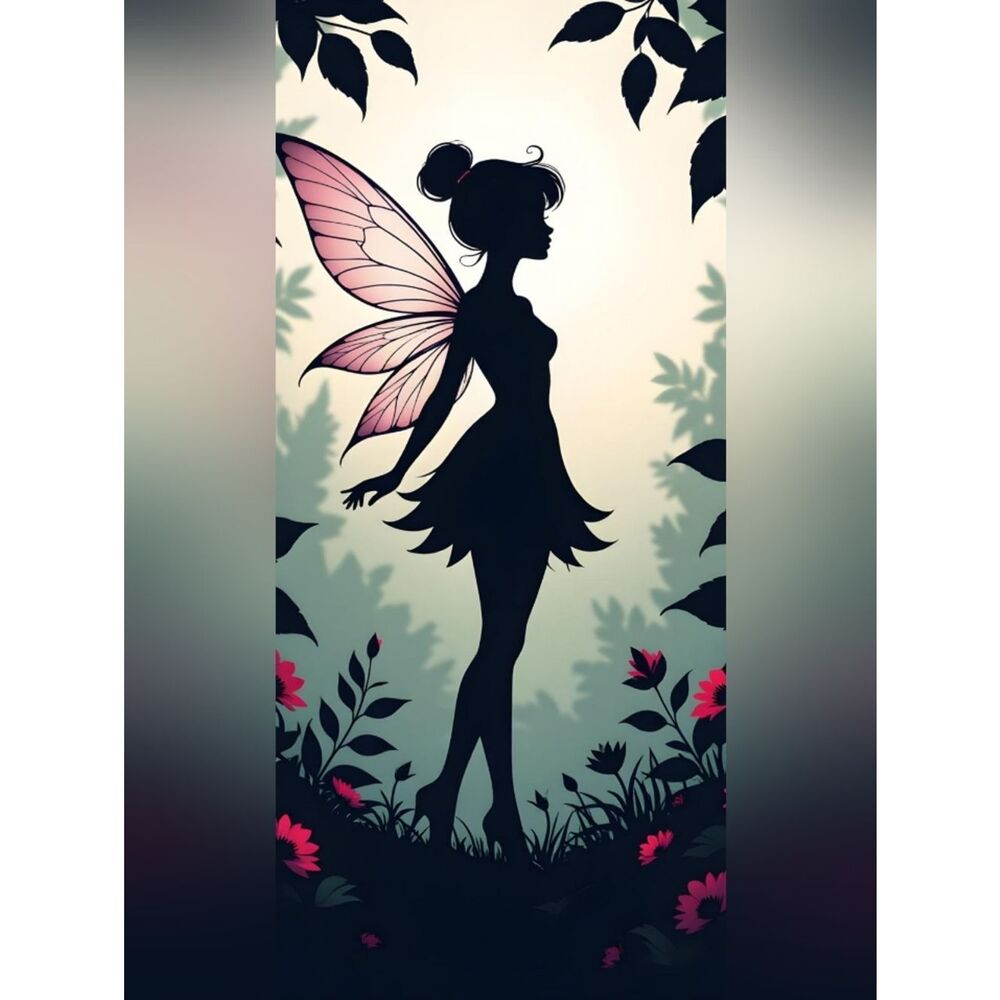Fairy Silhouette Custom Fridge Magnet Home Kitchen Decor